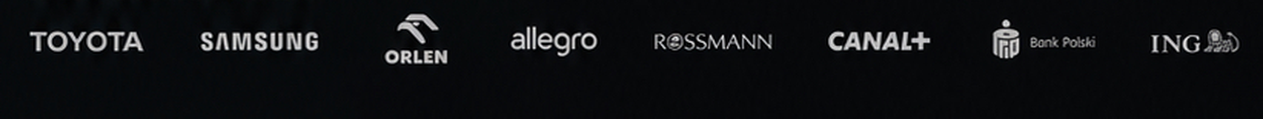 Toyota, Samsung, Orlen, Allegro, Rossmann, Canal+, PKO Bank Polski, ING